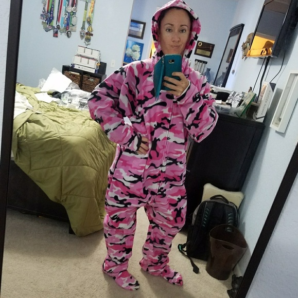 Other - 🔥SOLD🔥Camo Adult Footed Onesie